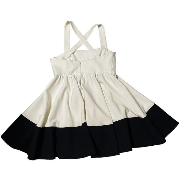 Revole Milly Colorblock Fit & Flare Riley Mini Dress White Black Size 6 - Picture 5 of 7